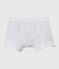 Boxer garçon uni blanc ECUME