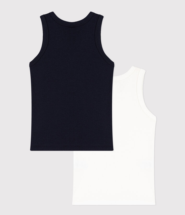 Set van 2 jongenshemdjes in katoen multicouleur