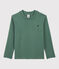 Katoenen T-shirt voor meisjes en jongens groen VALLEE