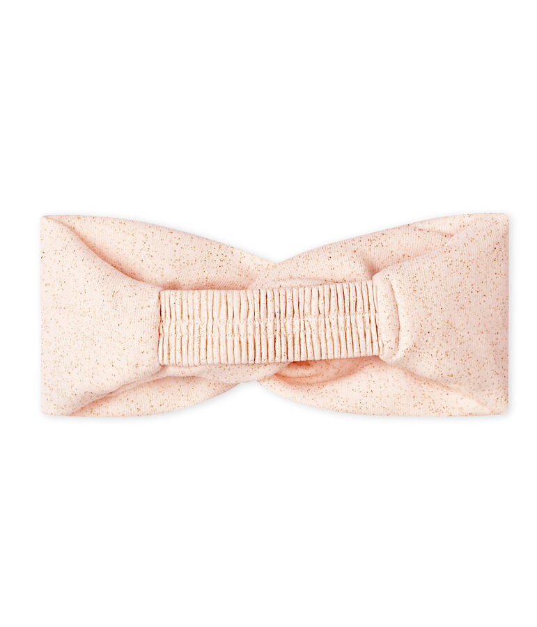 Haarband voor baby meisje roze/geel