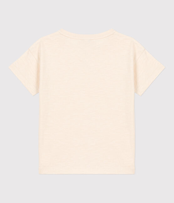 Katoenen T-shirt met korte mouwen voor jongens ecru AVALANCHE