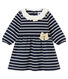 Robe rayure marinière bébé fille