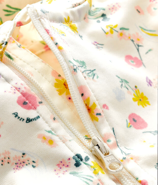 Coupe-vent imprim&eacute; b&eacute;b&eacute; mixte blanc/rose/multicouleur