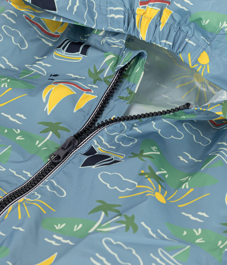 Windstopper van gerecycleerd materiaal voor meisjes/jongens blauw/multicouleur