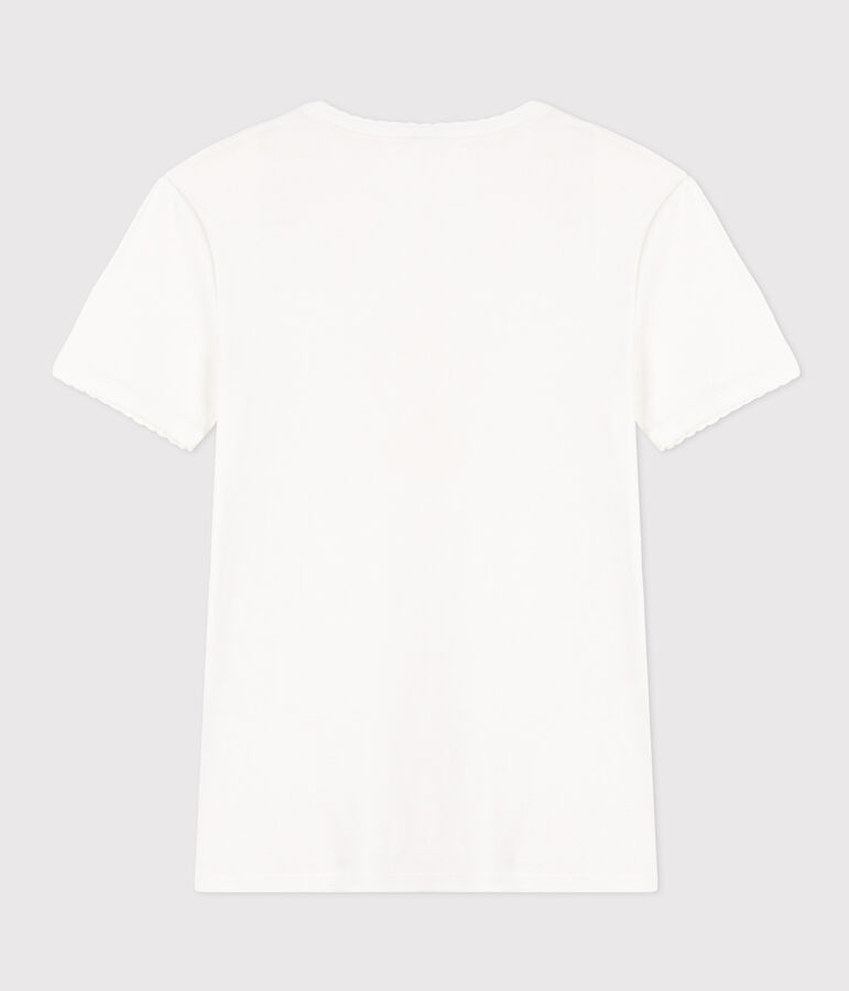 Tee-shirt L'ICONIQUE cocotte en coton Femme blanc