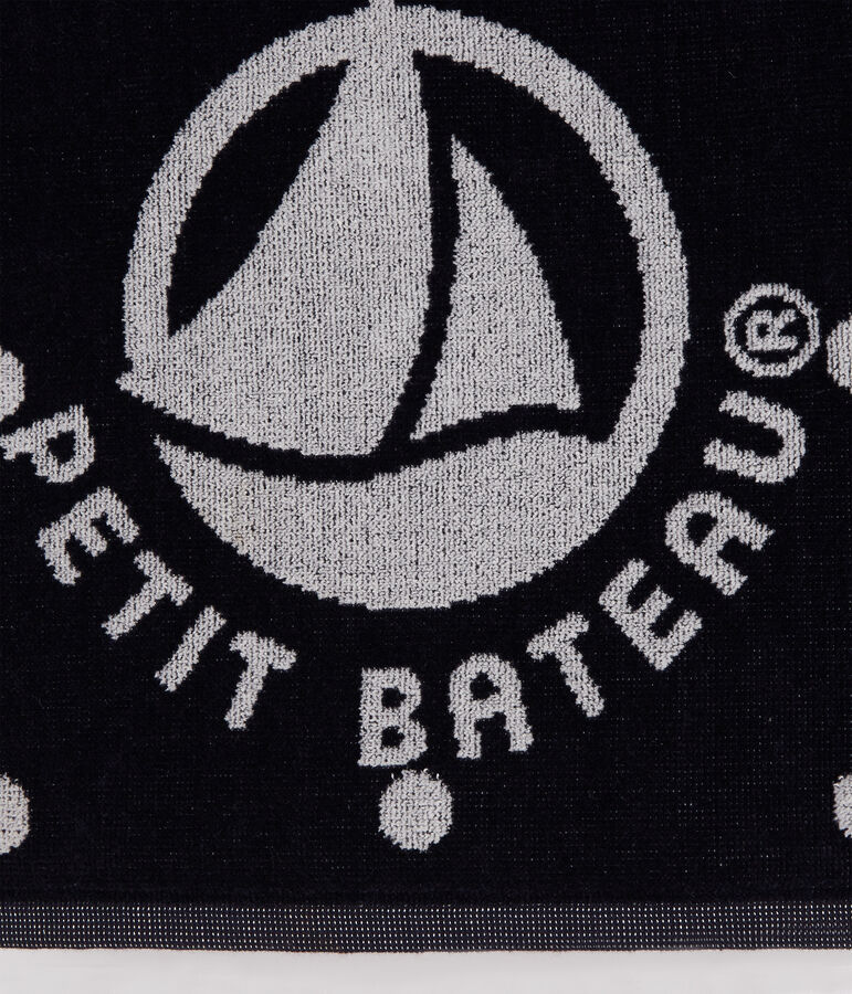 Strandhanddoek blauw/wit