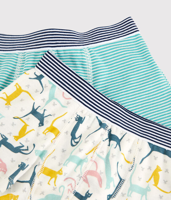 Lot de 2 boxers petit garçon en coton et lyocell variante 1