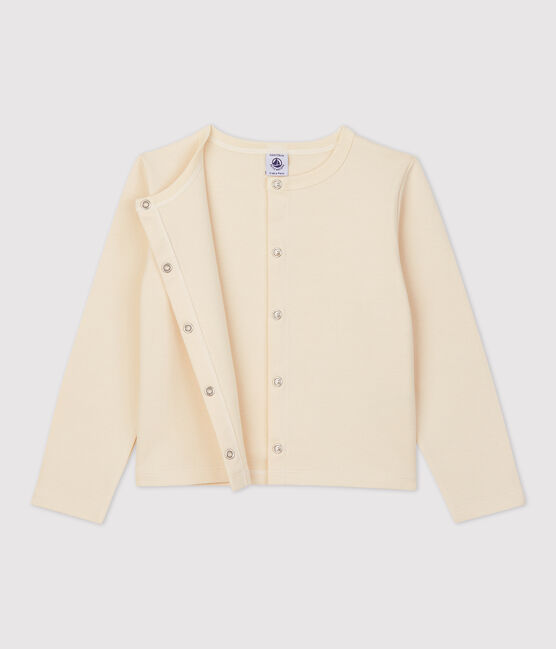 Cardigan en coton enfant fille écru AVALANCHE