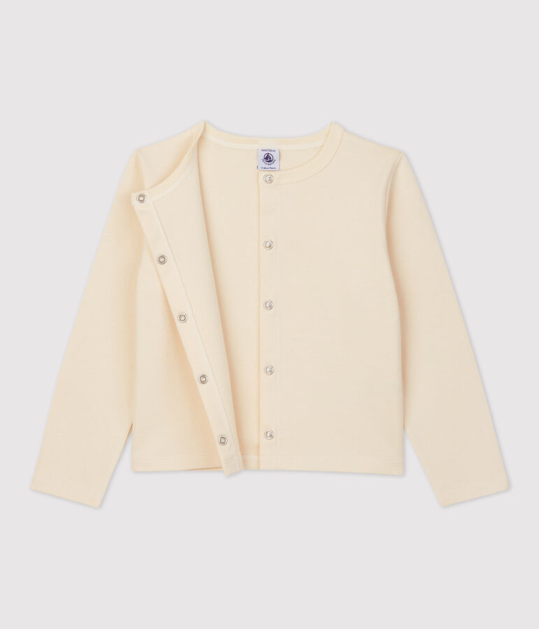 Vest voor meisjes in katoen ecru