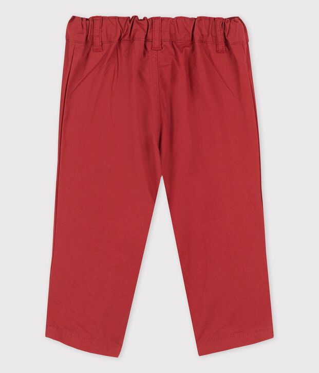 Pantalon en serge craquante b&eacute;b&eacute; marron