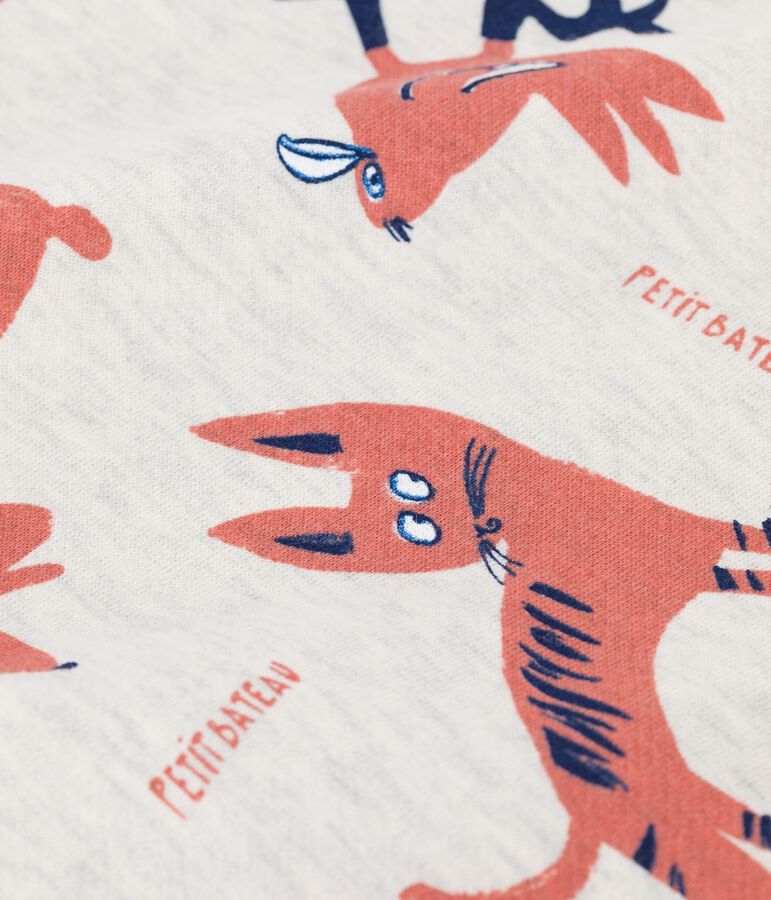 Sweatshirt en molleton enfant fille / gar&ccedil;on beige/multicouleur