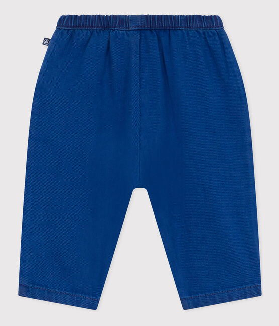 Pantalon en coton lyocell bébé bleu INCOGNITO