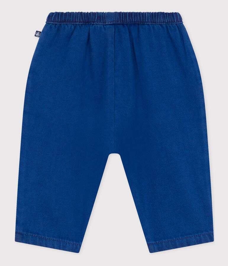 Babybroek in lyocell-katoen blauw INCOGNITO