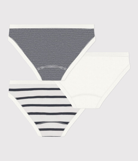 Lot de 3 culottes rayées petite fille variante 1