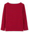 Gestreept uniseks T-shirt rood MARS/blauw SMOKING