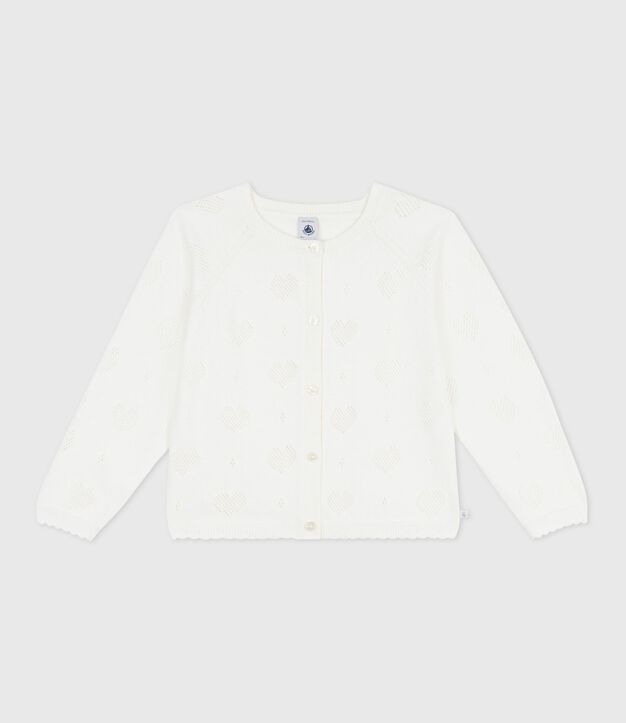 Effen katoenen vestje voor kinderen wit