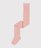 Collant uni en jersey de coton uni enfant rose SALINE