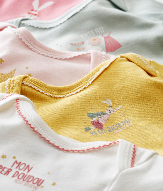Set van 5 body's met lange mouwen voor babymeisjes variante 1