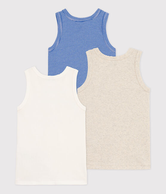 Lot de 3 débardeurs Petit Bateau en coton petit garçon variante 1
