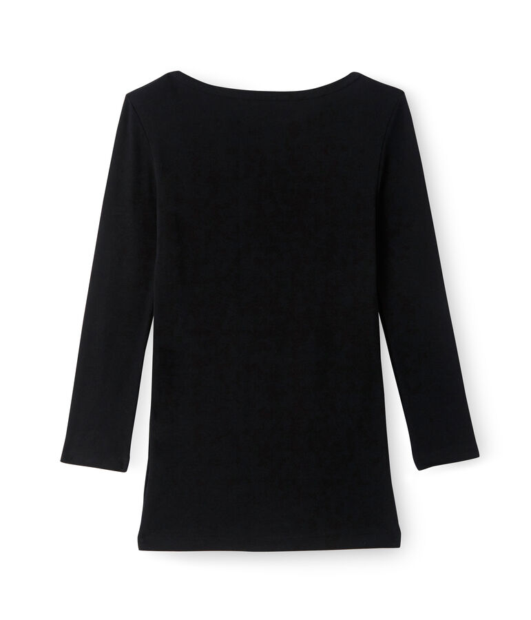 Tee shirt iconique femme noir Noir