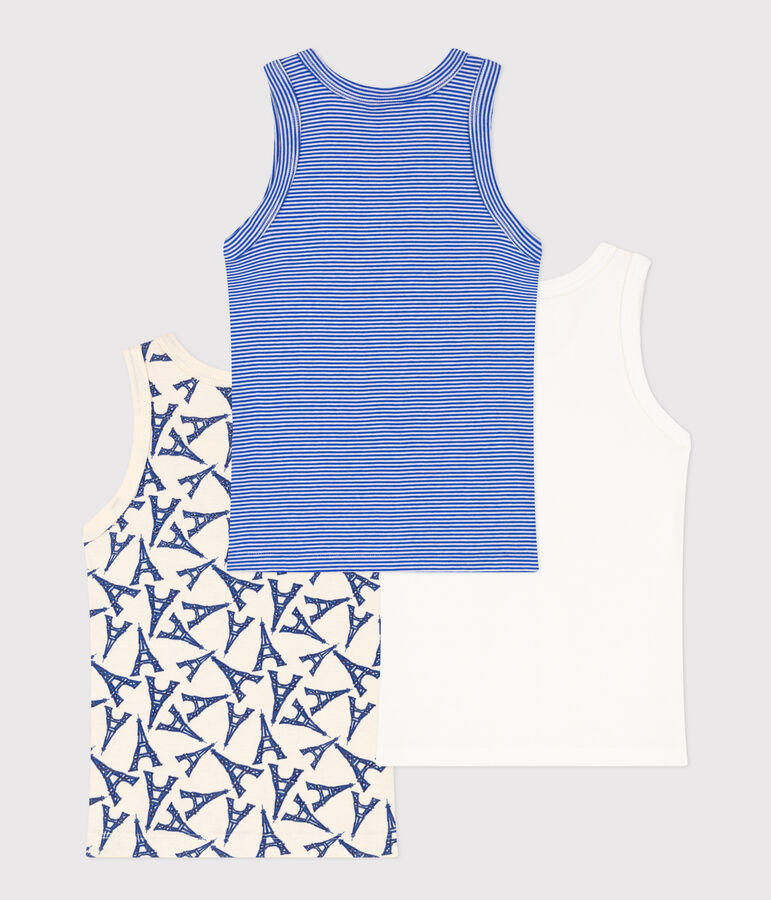 Lot de 3 d&eacute;bardeurs Paris en coton petit gar&ccedil;on variante 1