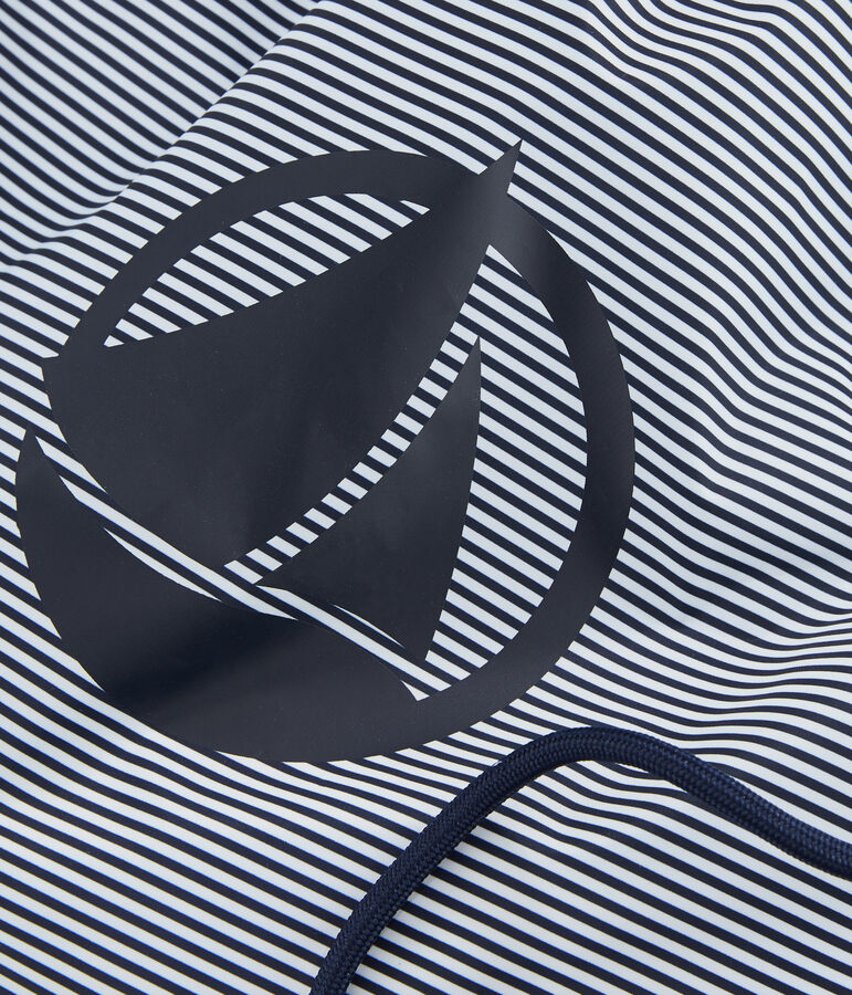 Rugzak kinderen meisjes/jongens blauw/wit