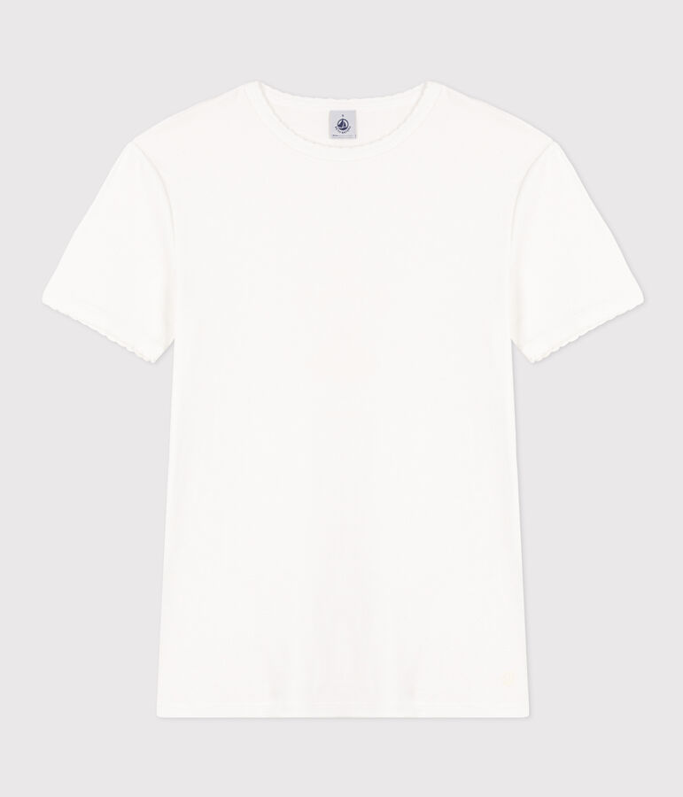 Tee-shirt L'ICONIQUE cocotte en coton Femme blanc