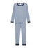 Aansluitende jongenspyjama blauw LIMOGES/wit MARSHMALLOW