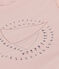 T-shirt van lichte jersey voor meisjes roze SALINE