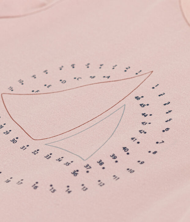 T-shirt van lichte jersey voor meisjes roze