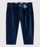 Fluwelen babybroek. blauw SMOKING