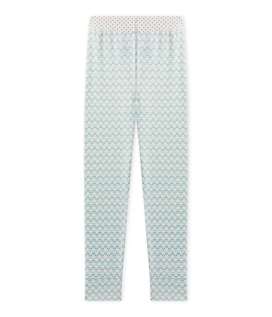 Mix & Match pyjamabroek voor meisjes wit LAIT/groen VERT/ MULTICO