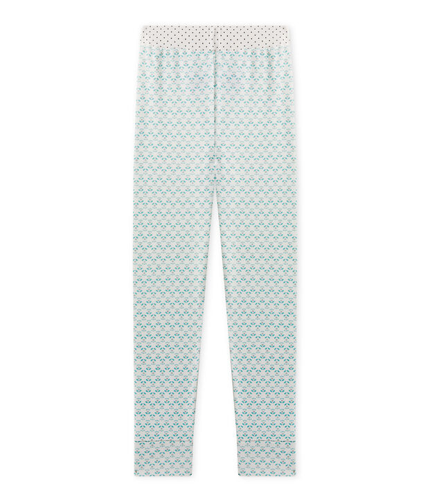Mix & Match pyjamabroek voor meisjes wit/groen/multicouleur