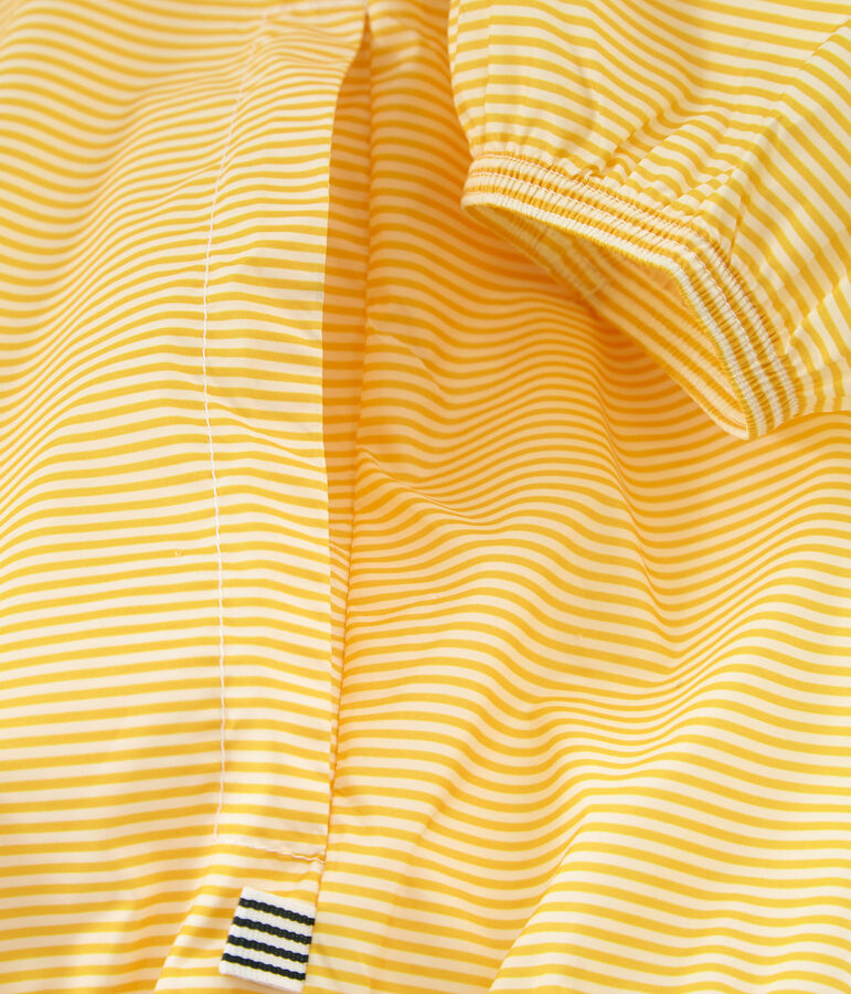 Uniseks korte windstopper geel/wit