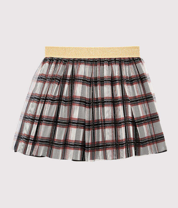 Jupe en tulle enfant fille blanc/multicouleur