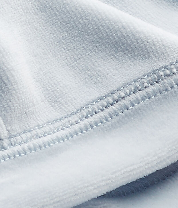 Uniseks eerste mutsje in fluweel blauw