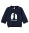 Sweatshirt bébé garçon en molleton bleu SMOKING CN