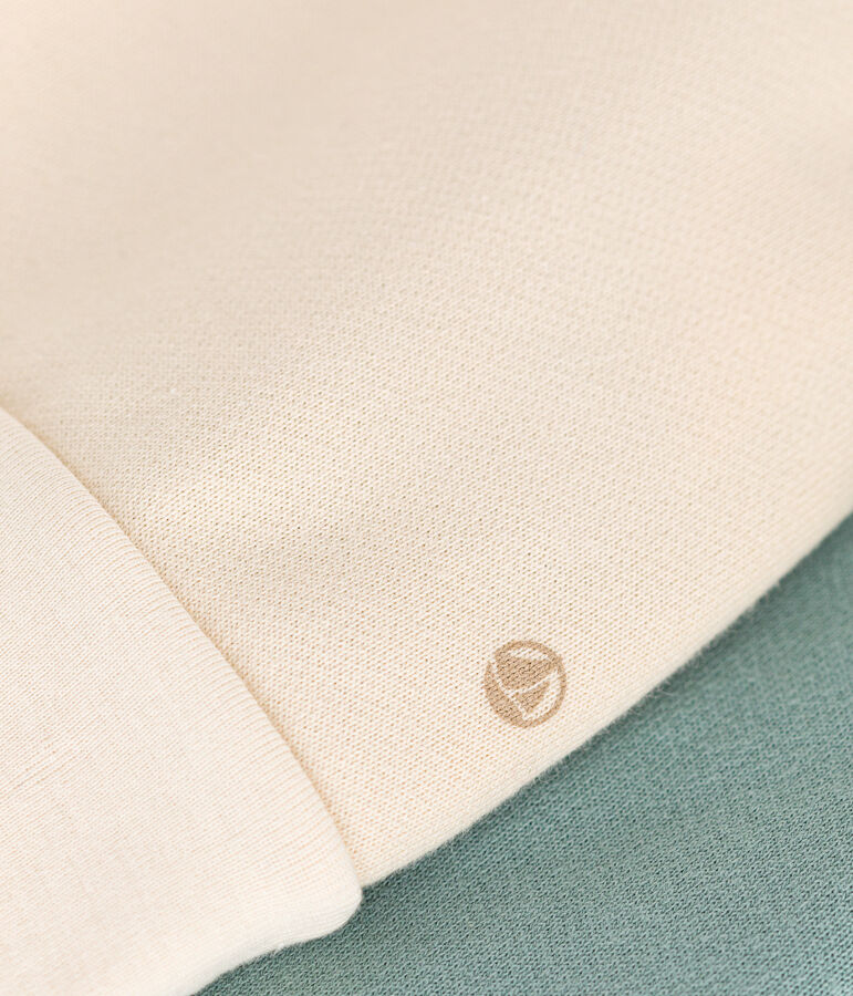 Sweatshirt en molleton b&eacute;b&eacute; blanc AVALANCHE/ MULTICO