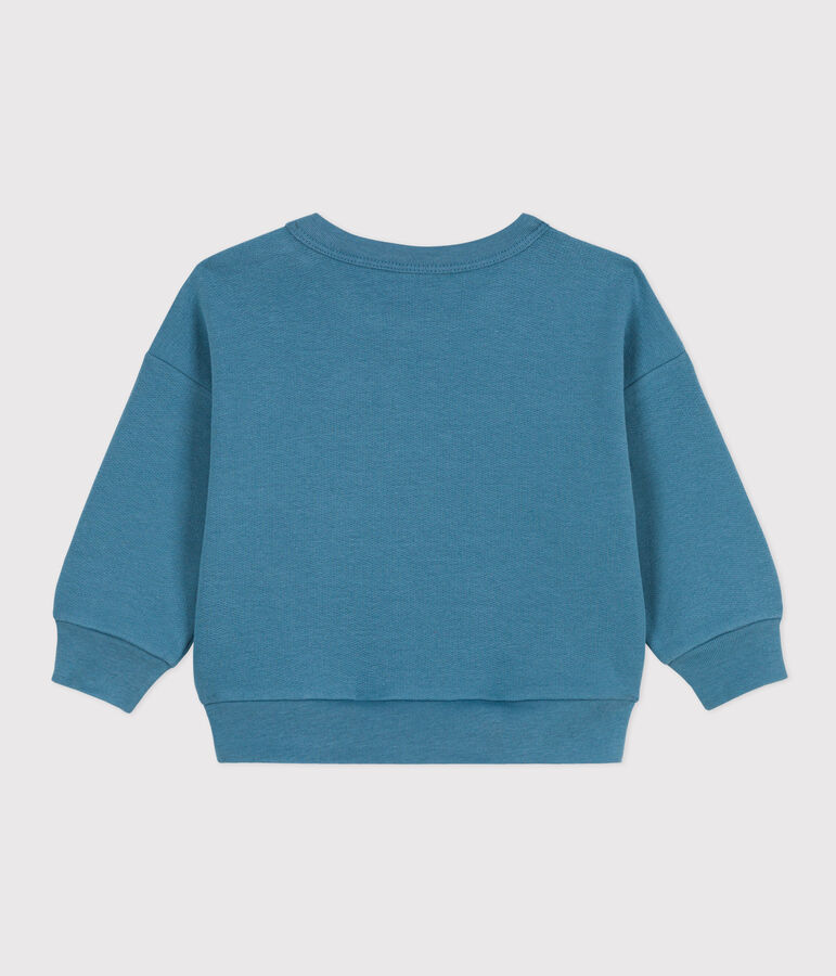 Sweatshirt b&eacute;b&eacute; en molleton l&eacute;ger bleu