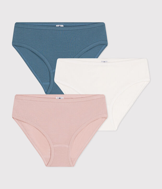 Set van 3 damesslipjes in katoen multicouleur