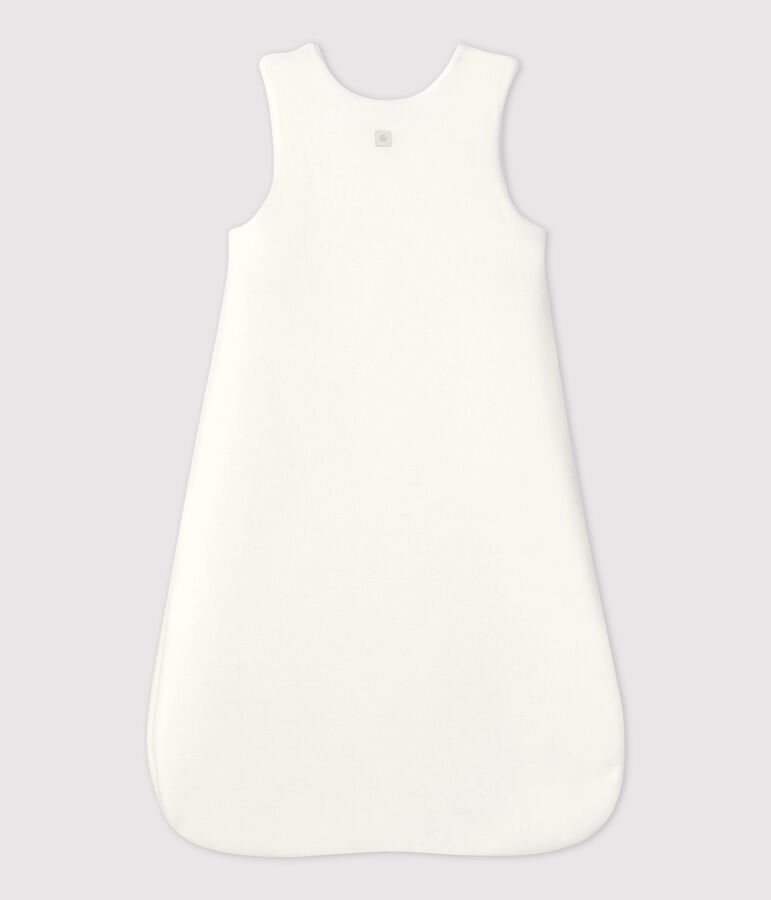 Trappelzakje van velours in biokatoen voor baby's wit