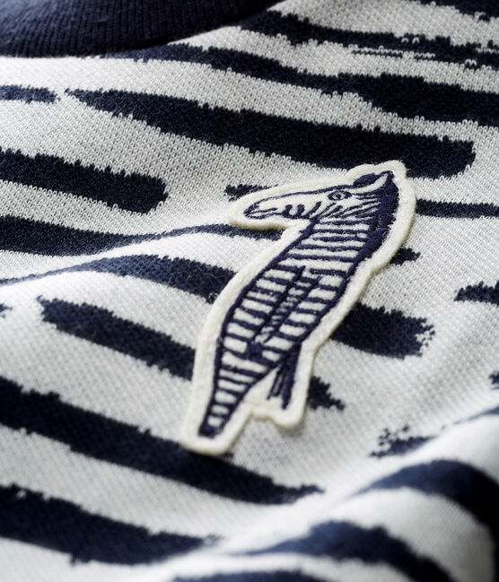 Sweatshirt bébé mixte Jean Jullien blanc MARSHMALLOW/ DASH