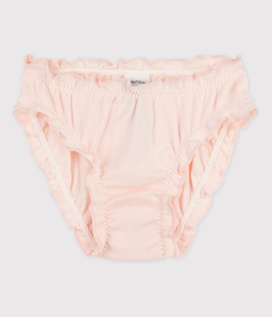 Culotte petite fille en coton rose FLEUR