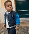 Baseballjasje in fleece voor baby's SMOKING/ CALVIN