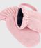 Moufles bébé en tricot doublé en polaire rose CHARME
