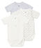 Trio de bodies naissance manches courtes bébé variante 1