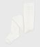 Collant uni en jersey de coton uni bébé blanc MARSHMALLOW
