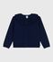 Cardigan enfant en laine et coton uni SOIR