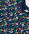 T-shirt van lichte jersey met print voor meisjes blauw MEDIEVAL/wit MULTICO