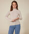 Tee-shirt l'Iconique Col roulé en coton femme blanc AVALANCHE/ MULTICO